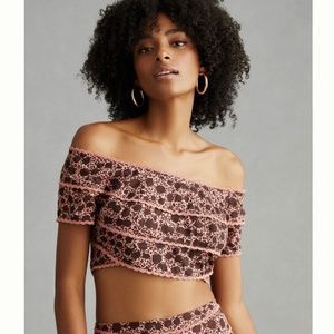 Anthropologie off-the-shoulder top nwt